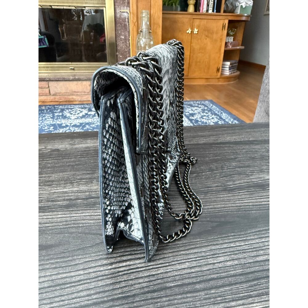Badgley Mischka Snake Print Vegan Leather Cross Body Bag - Picture 5 of 7
